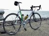 Former black 1990 SM 500 MTB rebuilt to silver road bike